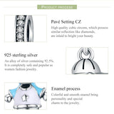 925 Sterling Silver Boy Bead Bracelet / Necklace Accessory - Rear View