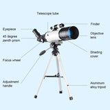 High Definition High Times Astronomical Telescope with Tripod - 16x / 66x70 - 45-Degree Angle