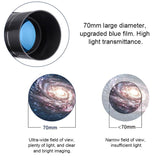 High Definition High Times Astronomical Telescope with Tripod - 16x / 66x70 - Low Angle