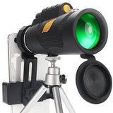 Professional 12X50 Hd Monocular Night Vision Telescope + Tripod - Front View