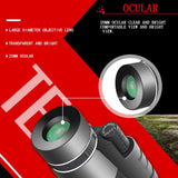 Professional 12X50 Hd Monocular Night Vision Telescope + Tripod - 45-Degree Angle