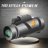 Professional 12X50 Hd Monocular Night Vision Telescope + Tripod - Rear View