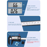 Digital Display Vernier Caliper - Plastic Fiber - Close-Up Angle