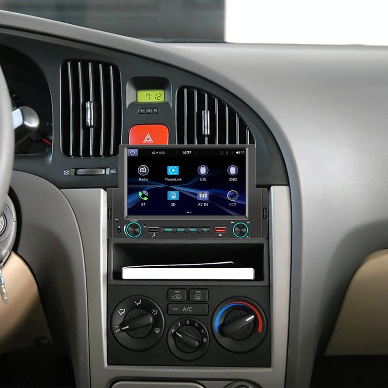 6.2 Inch Single Butt Carplay Car Monitor - Universal Wired Mp5 Player - Standard + 12 Light Camera