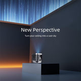 360 Degree Rotating Mini Android Projector - 150 Lumens 1280X720P - Low Angle