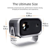 360 Degree Rotating Mini Android Projector - 150 Lumens 1280X720P - Extra Image