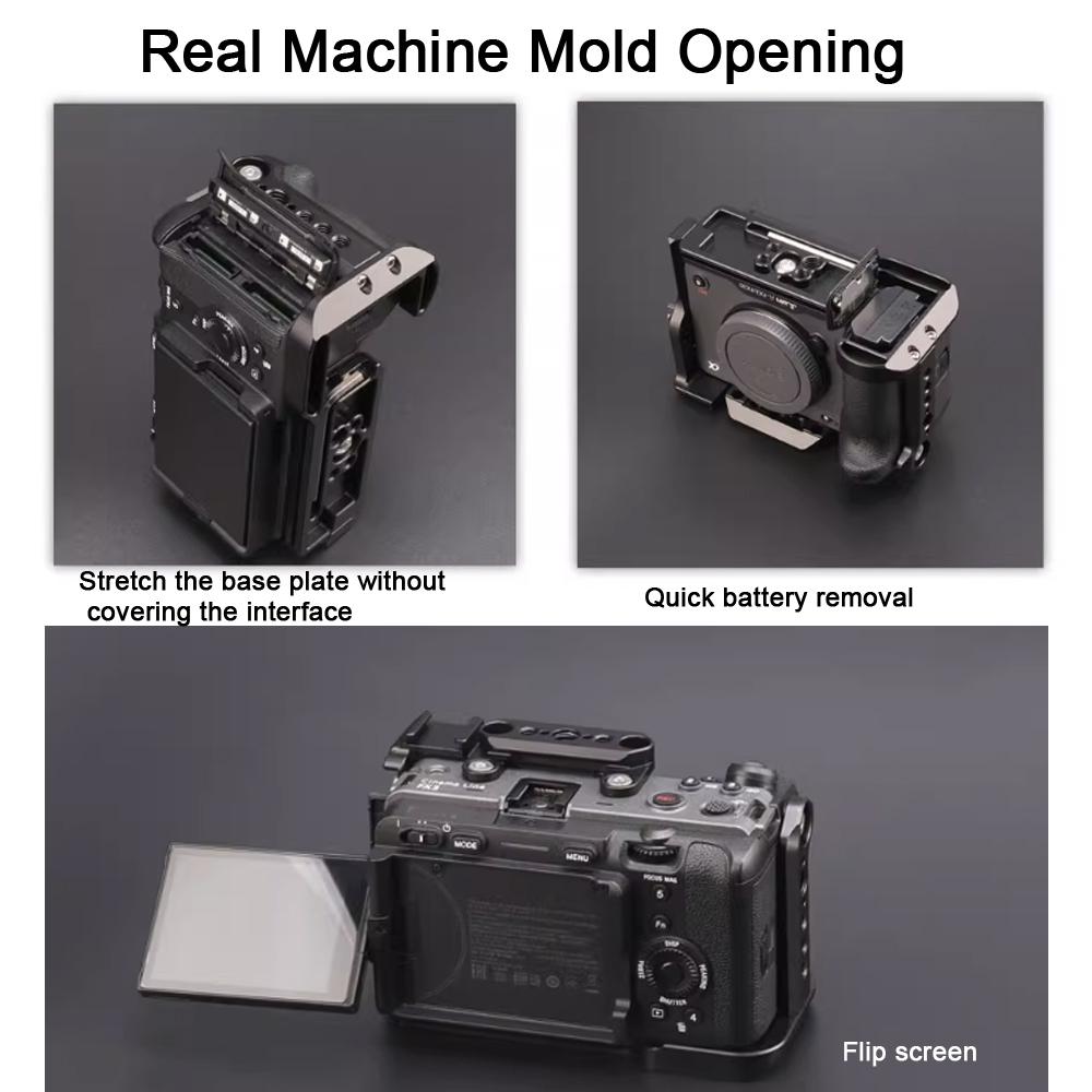 Camera Protection Cage Stabilizer Rig - Rabbit Cage for For Sony Fx30 / Fx3 - Rabbit Cage + Top Board