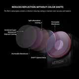 Pro Version Camera Lens Filter Set for Dji Action 3 - Nd 8 / 16 / 32 / 64 - Side View