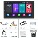 9 Inch Android Wifi Car Navigation Player 2 + 32G Reversing Video Standard + 12Lights Camera - Side View