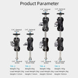 Versatile Dual Ballhead Magic Arm For Camera And Monitor Mounting - Tm-4 - Close-Up Angle