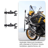 18cm Dual Head Motorcycle Handlebar Mount - 28Cm - Extra Image