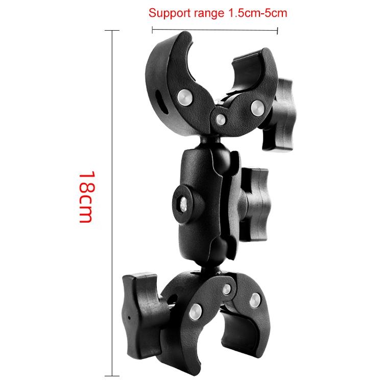 18cm Dual Head Motorcycle Handlebar Mount - 28Cm