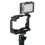 Video Camera Cage Stabilizer for Sony A7 Iii / A7R Iii - Close-Up Angle