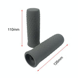 Silicone Handbar Cover For Ninebot G30 Max - Black 1 Pair - Top-Down View