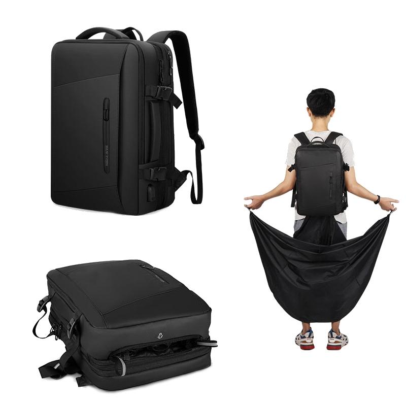 Large Capacity Raincoat Style Oxford Backpack for Men - 17.3 Inch