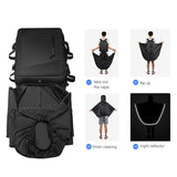 Large Capacity Raincoat Style Oxford Backpack for Men - 17.3 Inch - Side View