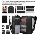 Large Capacity Raincoat Style Oxford Backpack for Men - 17.3 Inch - 45-Degree Angle