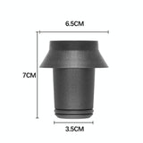 Long Barrel Pair & 2 Adapters for Dyson Hair Dryer - Curling Iron Accessories - Top-Down View