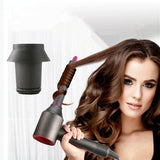 Long Barrel Pair & 2 Adapters for Dyson Hair Dryer - Curling Iron Accessories - Top-Down View