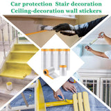 Protective Film For Furniture And Walls - 1.5M X 20M - Close-Up Angle