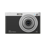 4k 8x Optical Zoom Telescopic Lens Digital Camera - Black 2.88 Inch - Front View
