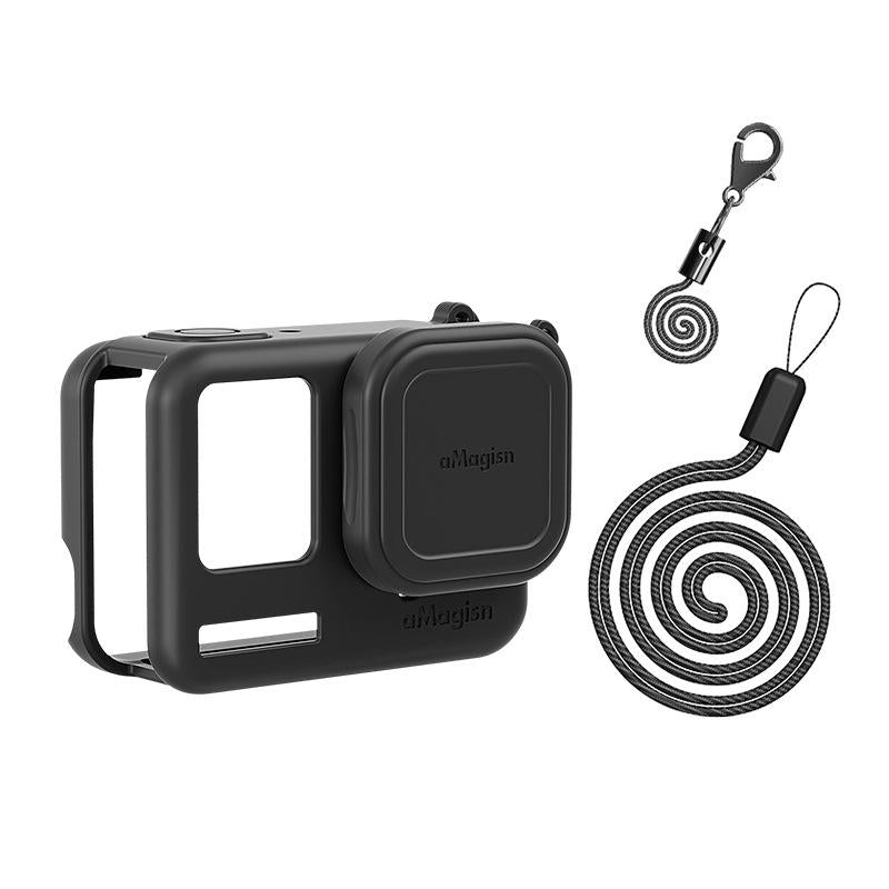 Silicone Case for Insta360 Ace Camera - Protect your Gear - For Insta360 Ace (Black)