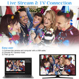 Af2 5600Px 18X Zoom 4K Digital Video Camera With Hood & Microphone & Wide-Angle Lens - Rear View