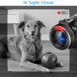 Af2 5600Px 18X Zoom 4K Digital Video Camera With Hood & Microphone & Wide-Angle Lens - Close-Up Angle