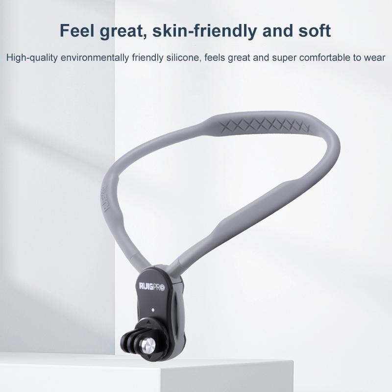 Flexible Neck Mount for Pov Viewing with Strap - With Phone Clamp & Adapter