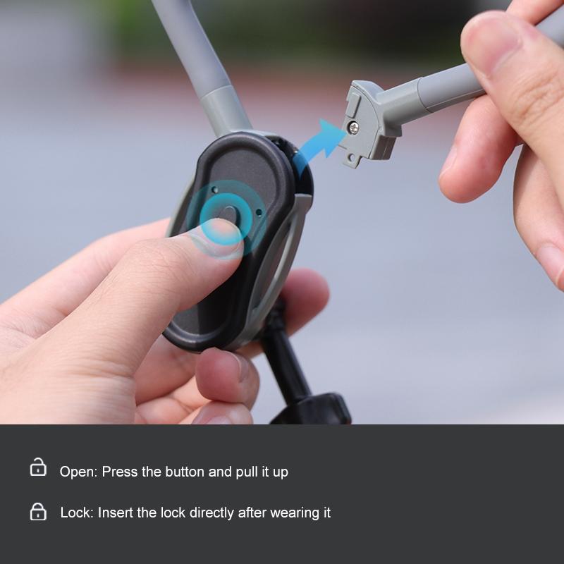 Flexible Neck Mount for Pov Viewing with Strap - With Phone Clamp & Adapter