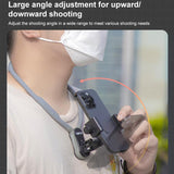 Flexible Neck Mount for Pov Viewing with Strap - With Phone Clamp & Adapter