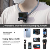 Flexible Neck Mount for Pov Viewing with Strap - With Phone Clamp & Adapter - Extra Image