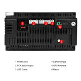 7 Inch Android Wifi Car Navigation Reversing Video Player - 2 + 32G Standard + 12Lights Camera - Rear View