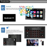 7 Inch Android Wifi Car Navigation Reversing Video Player - 2 + 32G Standard + 12Lights Camera - Low Angle