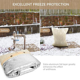 Anti-freeze Outdoor Faucet Protector - 63 x 77cm - Backflow Valve - Close-Up Angle