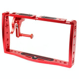 Underwater Dual Handheld Grip For Gopro Hero9 / 8 / 7 - Red - Front View