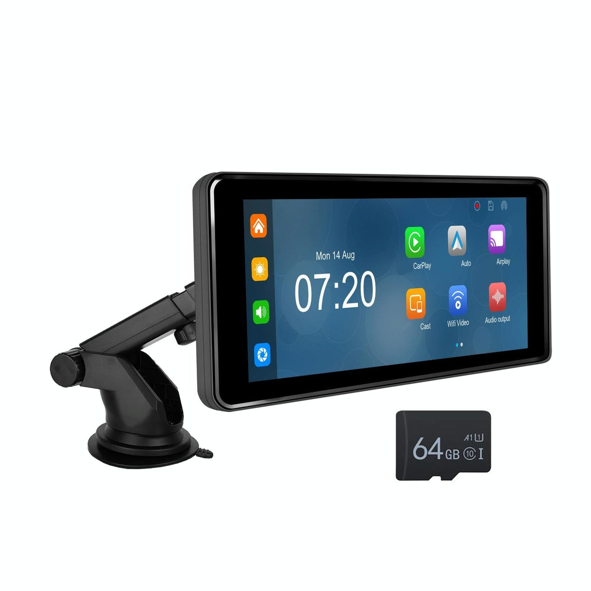6.86 Inch 4K Dvr Smart Screen Player - Compact & High-Resolution - Standard + Reversing Camera