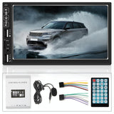 7 Inch Car Mp5 Player With Bluetooth / Fm Remote 8 Led Camera - Low Angle