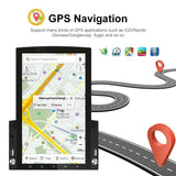9.7 Inch Vertical Screen Android Car Mp5 Player With Hd 2.5D Glass Standard + 8 Lights Camera - Low Angle