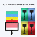 8 Three-colour Temperature Flat-panel Live Fill Light with 42cm Bracket