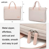 Ultra-thin Messenger Laptop Bag for Macbook 15.6-16.1 Inches - Gray - Top-Down View