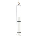 Charming Iron Art Glass Wall Hanging for Home Gardening - Size l - Side View
