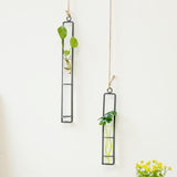 Charming Iron Art Glass Wall Hanging for Home Gardening - Size l - Rear View