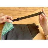 Refreshing Avocado Pet Scarf Three-Layer Thickened Waterproof Saliva Towel - Size M - Close-Up Angle