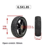 Electric Scooter Tire - 6.5x1.85 Solid Honeycomb Design - Side View