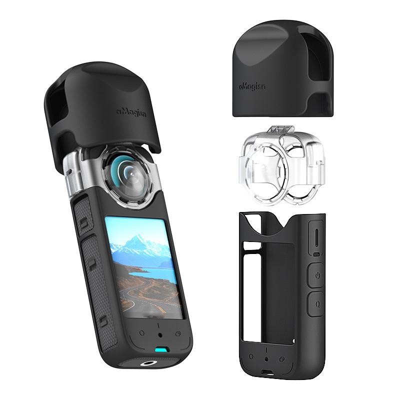 Amagisn Protective Lens Guard for Insta360 X3 Camera - Lens Guard+Case