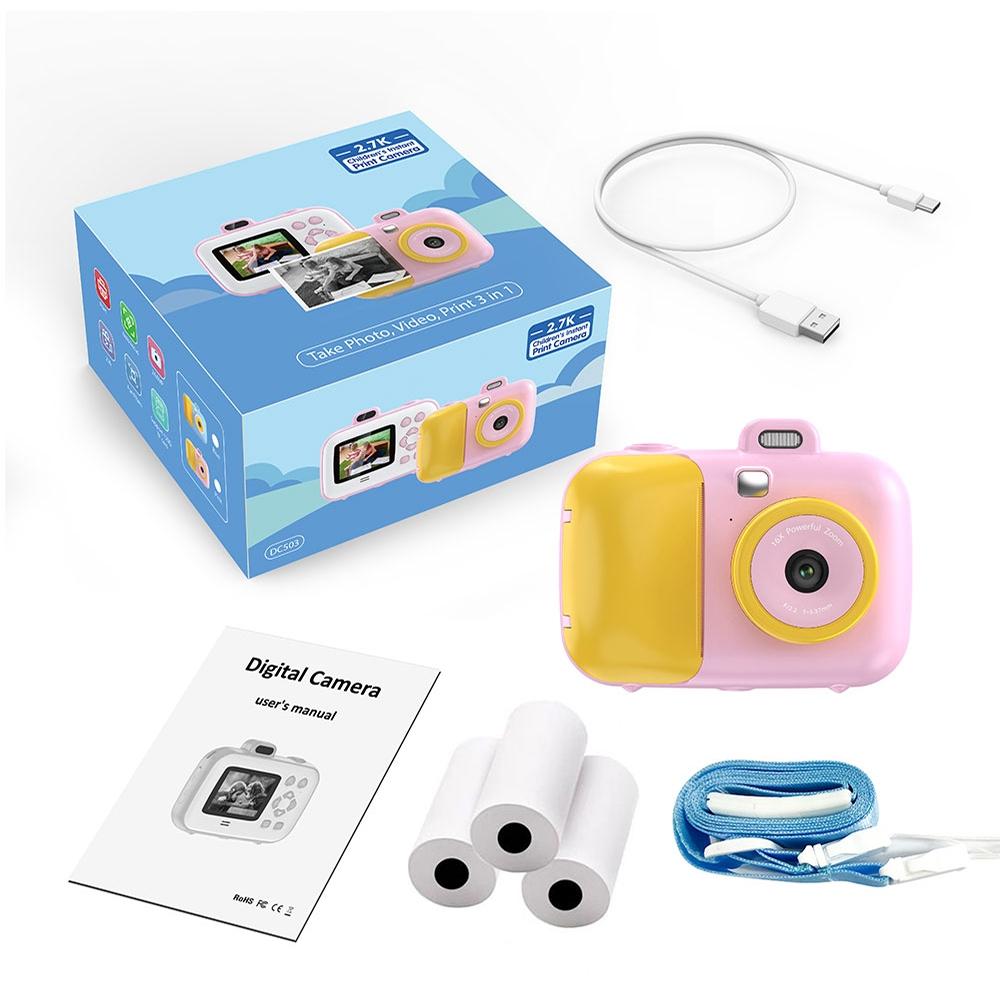 Smart Kids Thermal Camera With Printing Paper - 2.4 - Blue Focus - 503Af Pink Focus