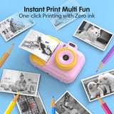 Smart Kids Thermal Camera With Printing Paper - 2.4 - Blue Focus - 503Af Pink Focus - Close-Up Angle