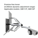 Adjustable Monitor Slide Rail Bracket for Easy Lifting and Rotation - Rear View