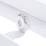 925 Sterling Silver Simple Bead Pendant For Diy Bracelets And Necklaces - Side View